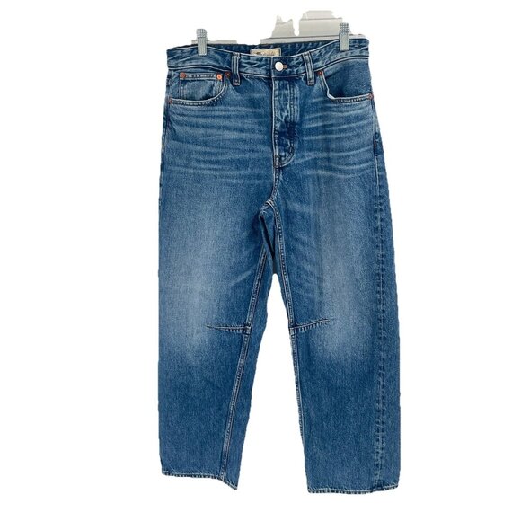 Madewell The Darted Barrell Leg Jeans Button Fly Sz 27 - Picture 1 of 8